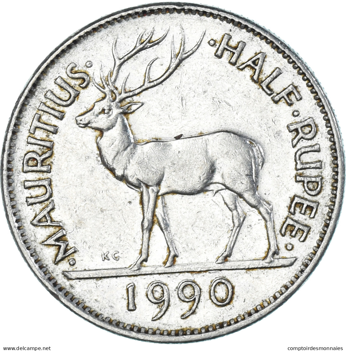 Monnaie, Maurice, 1/2 Rupee, 1990 - Maurice