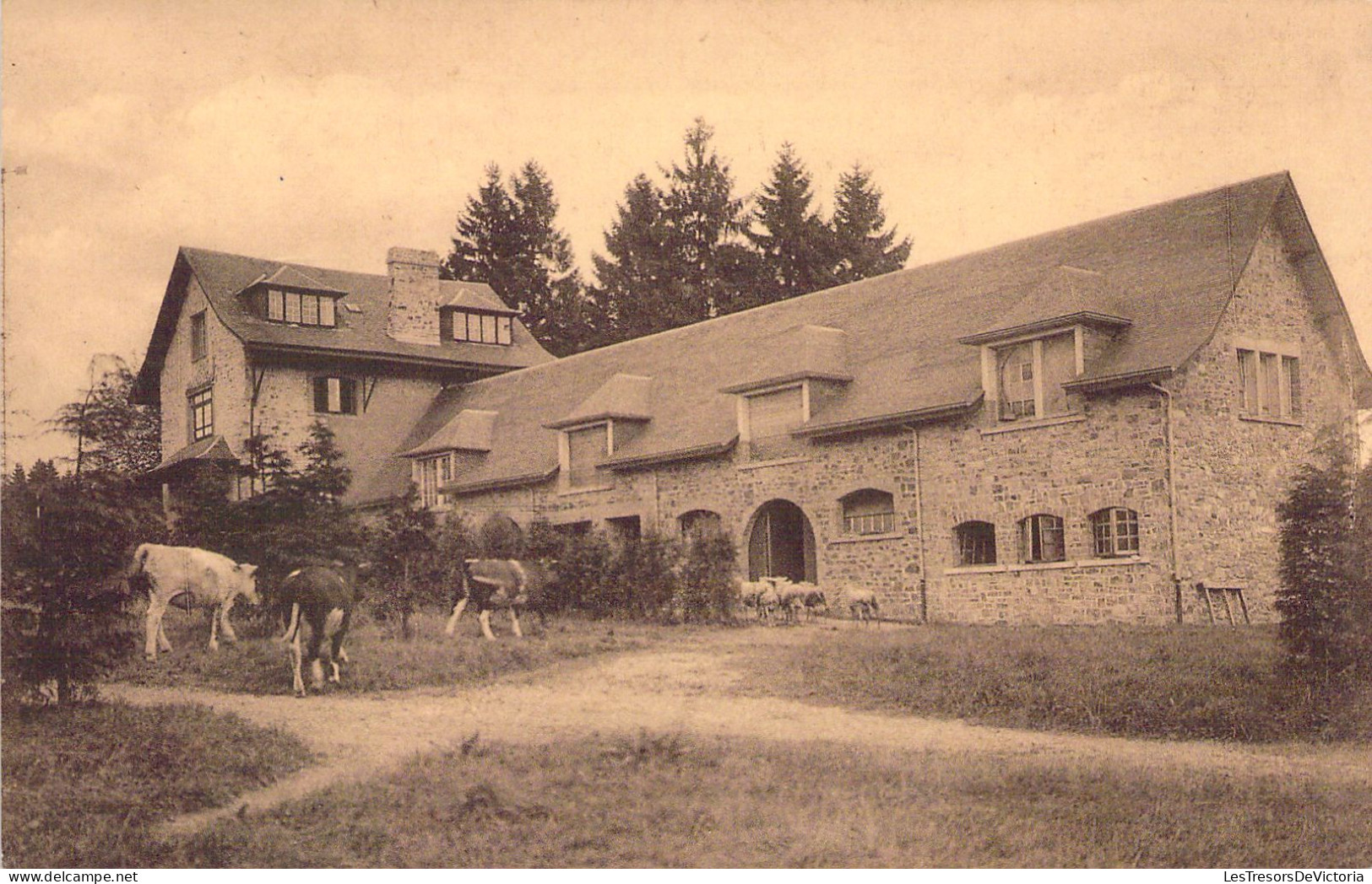 BELGIQUE - SAINT HUBERT - Monastère ND D'Hurtebise - La Ferme - Carte Postale Ancienne - Saint-Hubert