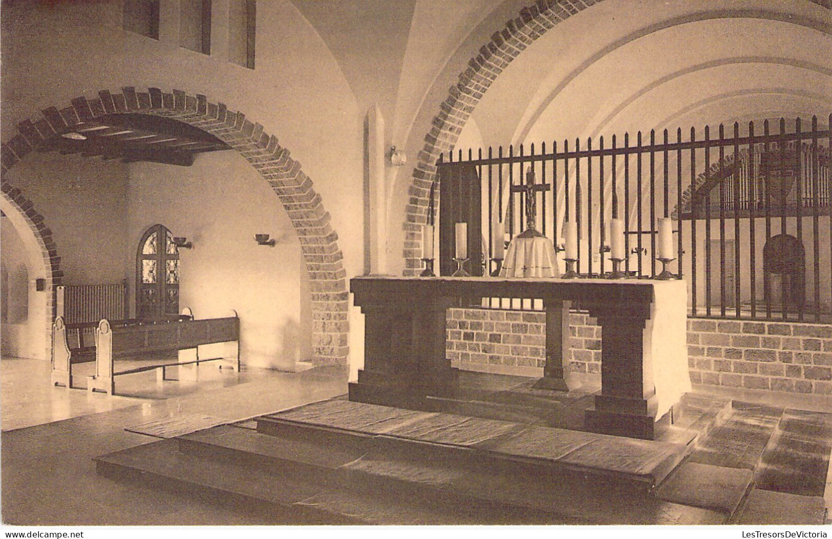 BELGIQUE - SAINT HUBERT - Monastère ND D'Hurtebise - Intérieur De La Chapelle - Carte Postale Ancienne - Saint-Hubert