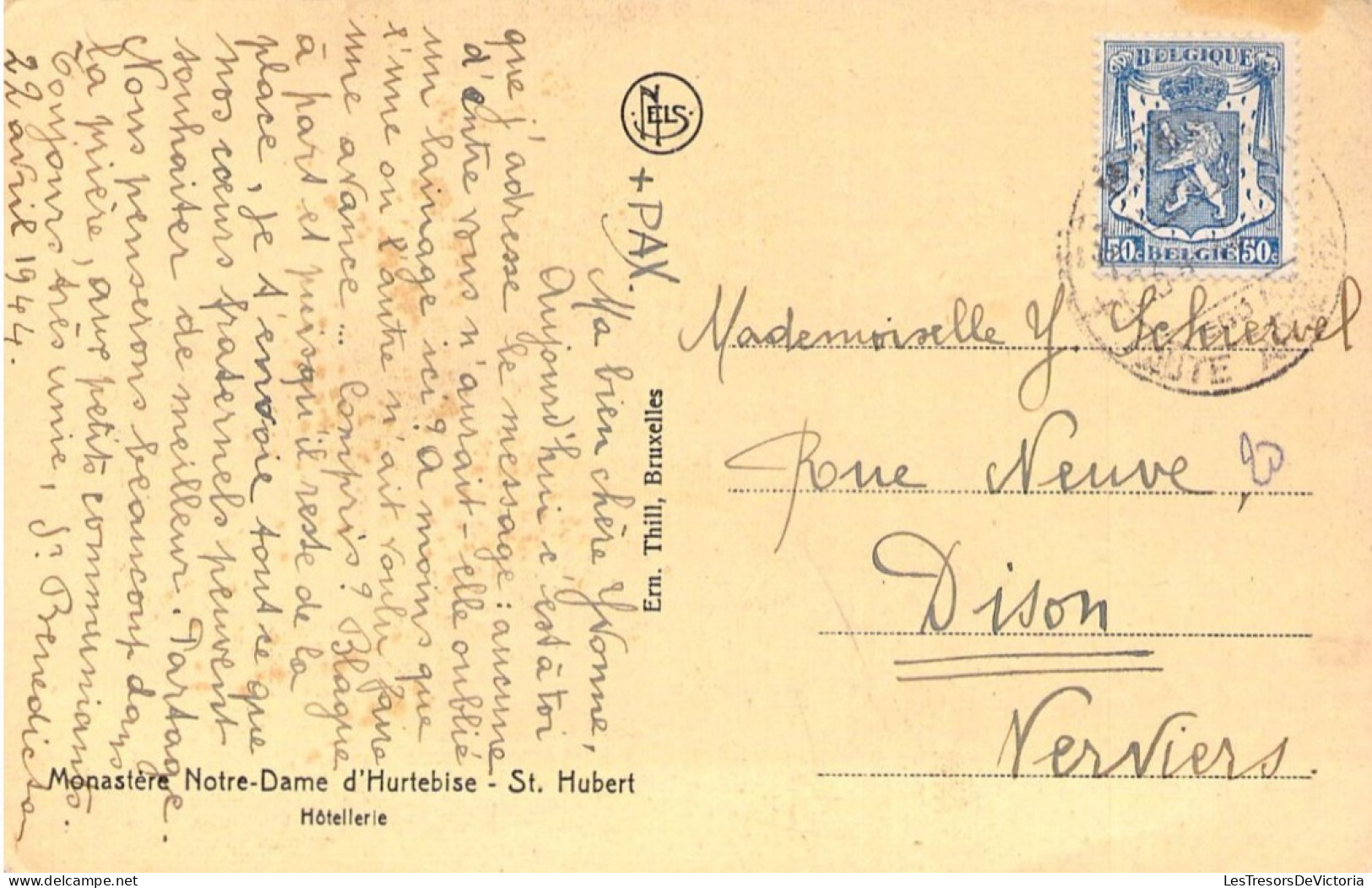 BELGIQUE - SAINT HUBERT - Monastère ND D'Hurtebise - Hôtellerie - Carte Postale Ancienne - Saint-Hubert