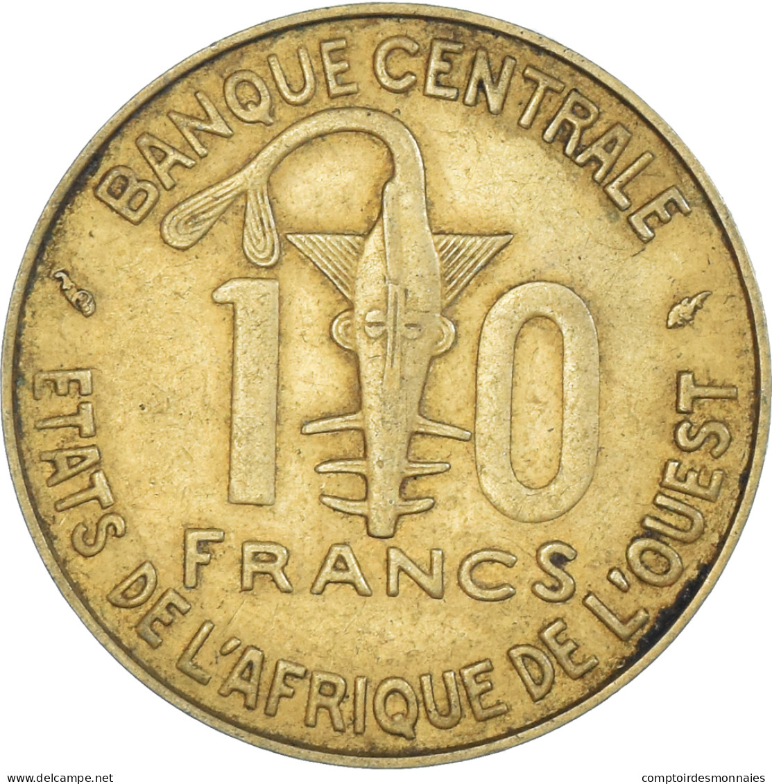 Monnaie, Communauté économique Des États De L'Afrique De L'Ouest, 10 Francs - Costa De Marfil