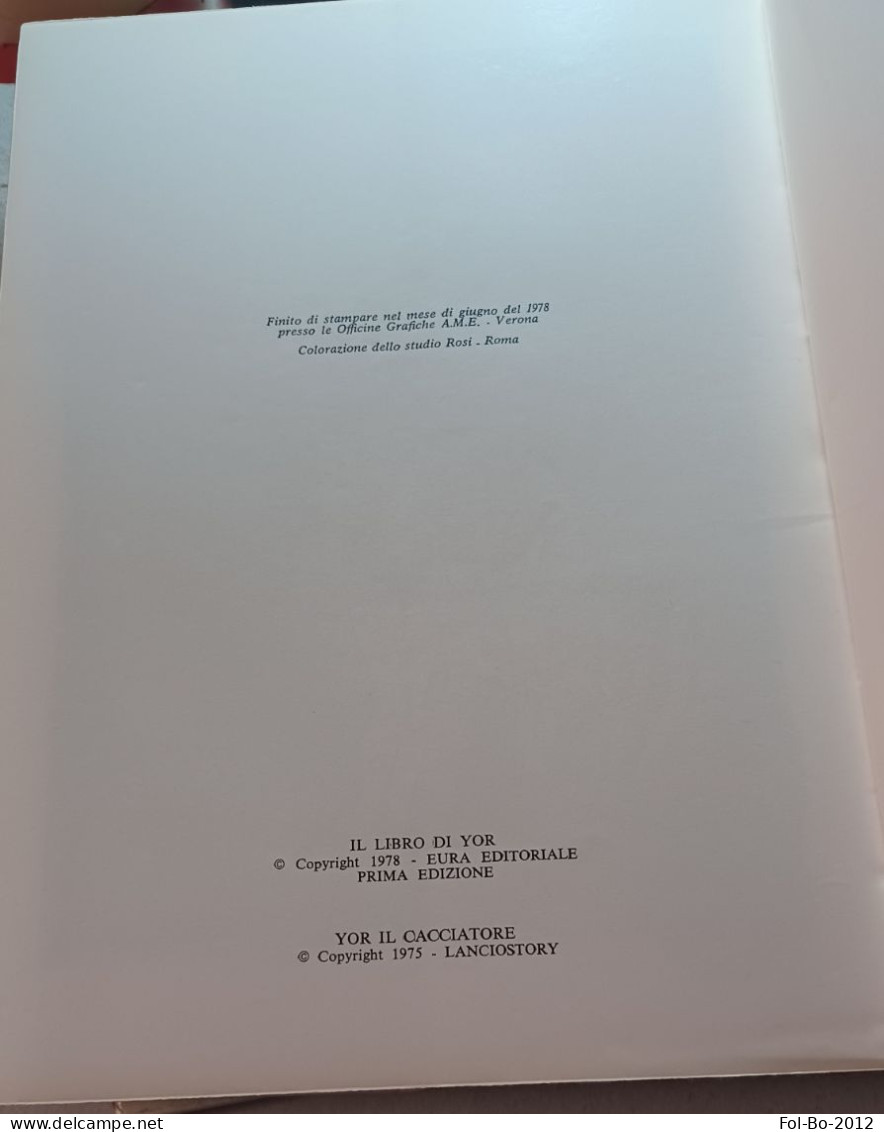 Yor Eura Editrice 1978 A Colori.lotto 3 - Prime Edizioni