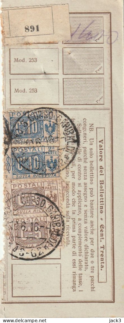 RICEVUTA PACCO POSTALE - - Paketmarken