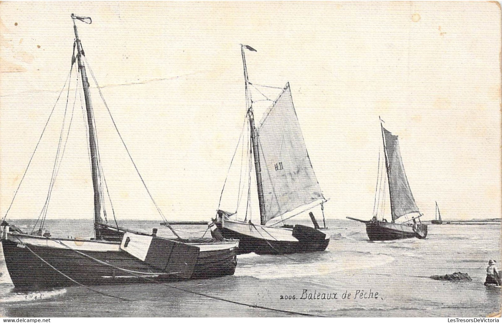 TRANSPORT - BATEAUX - Bateaux De Pêche - Carte Postale Ancienne - Visvangst