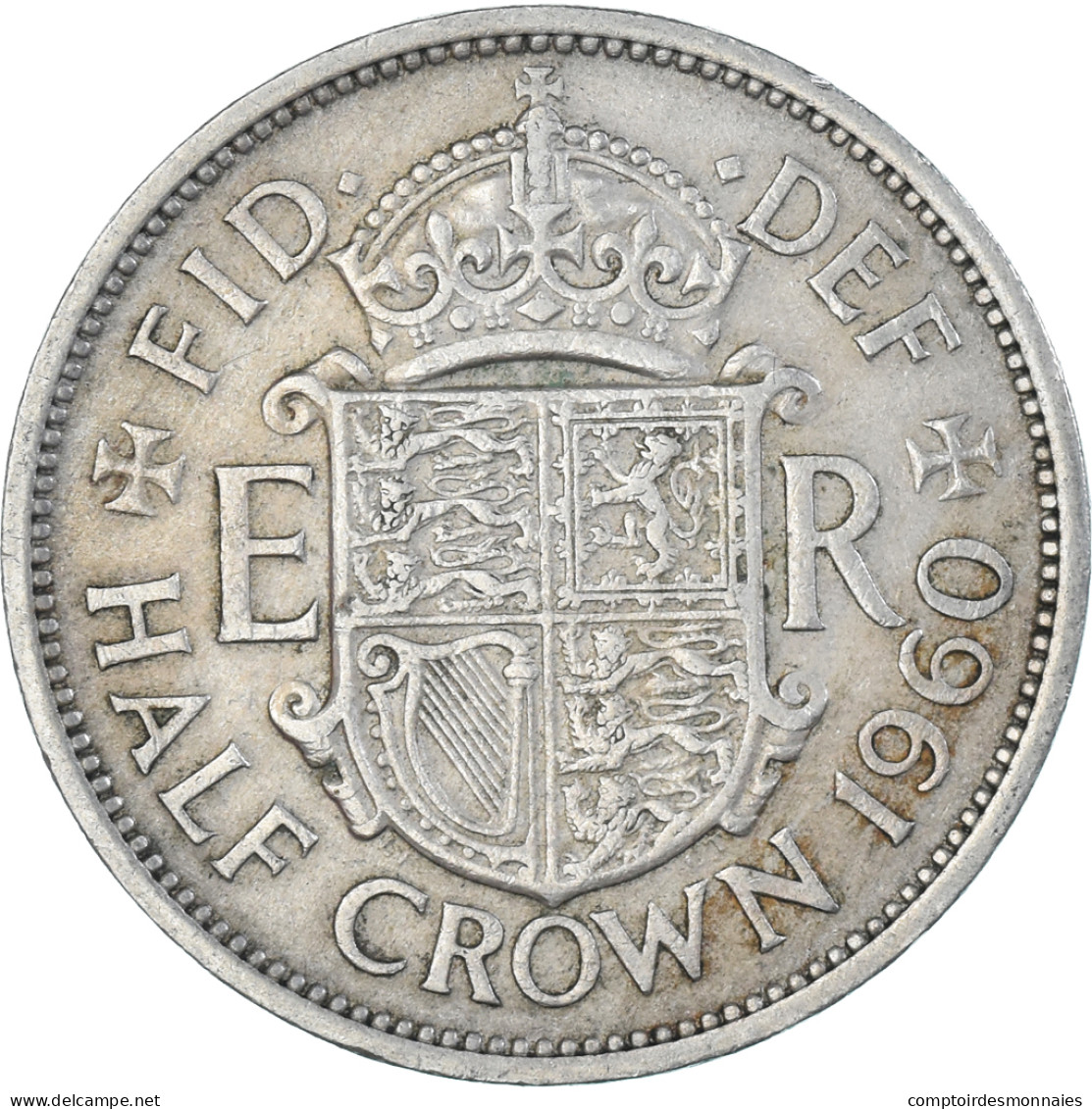 Monnaie, Grande-Bretagne, 1/2 Crown, 1960 - K. 1/2 Crown