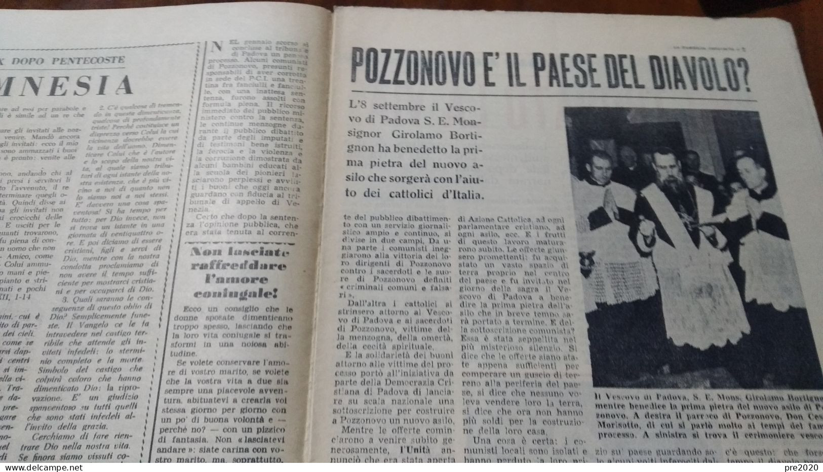 FAMIGLIA CRISTIANA 1955 POZZONOVO OROLOGIO SERMIDE JUAN MANUEL FANGIO - Other & Unclassified