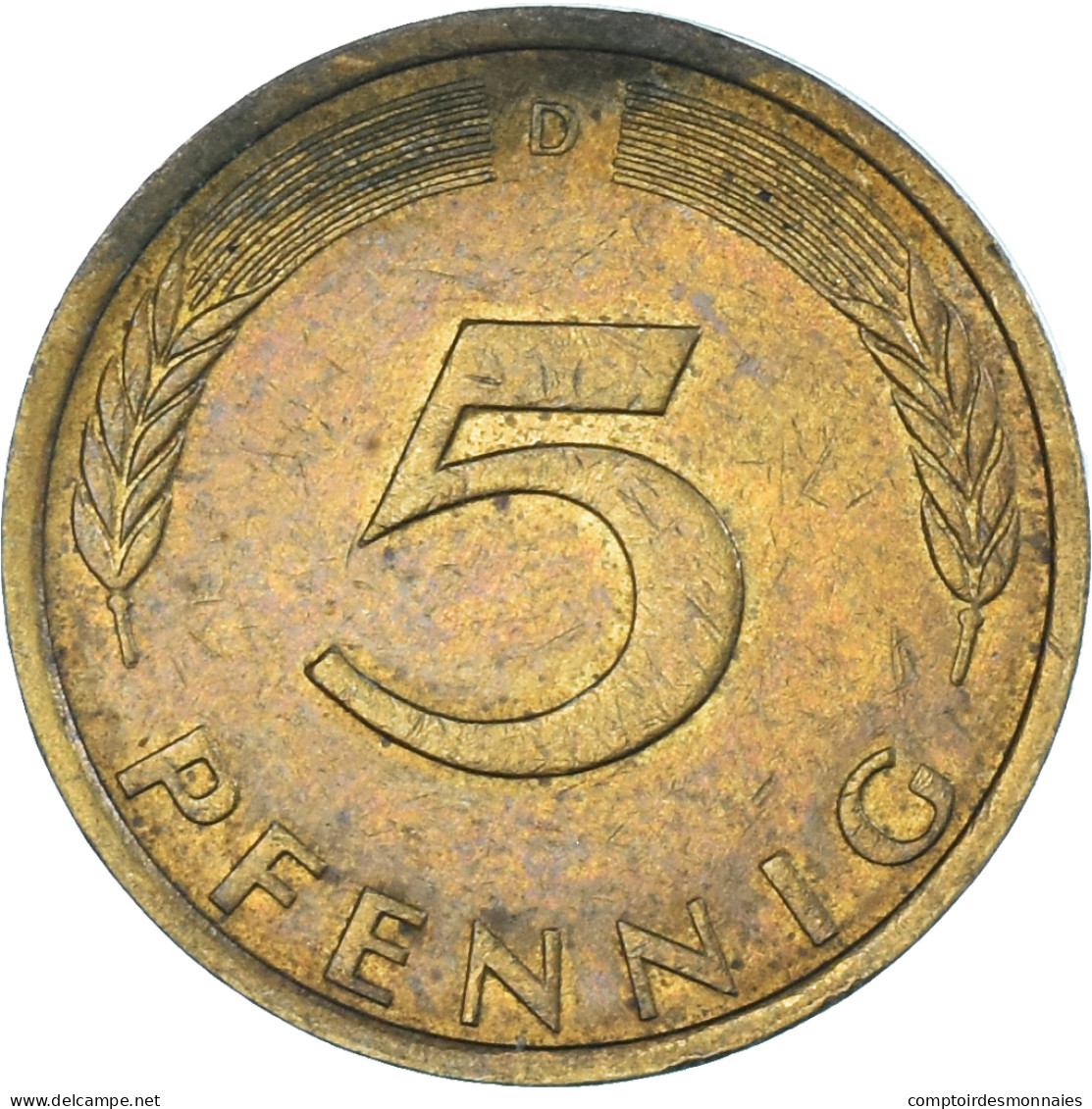 Monnaie, Allemagne, 5 Pfennig, 1972 - 5 Pfennig