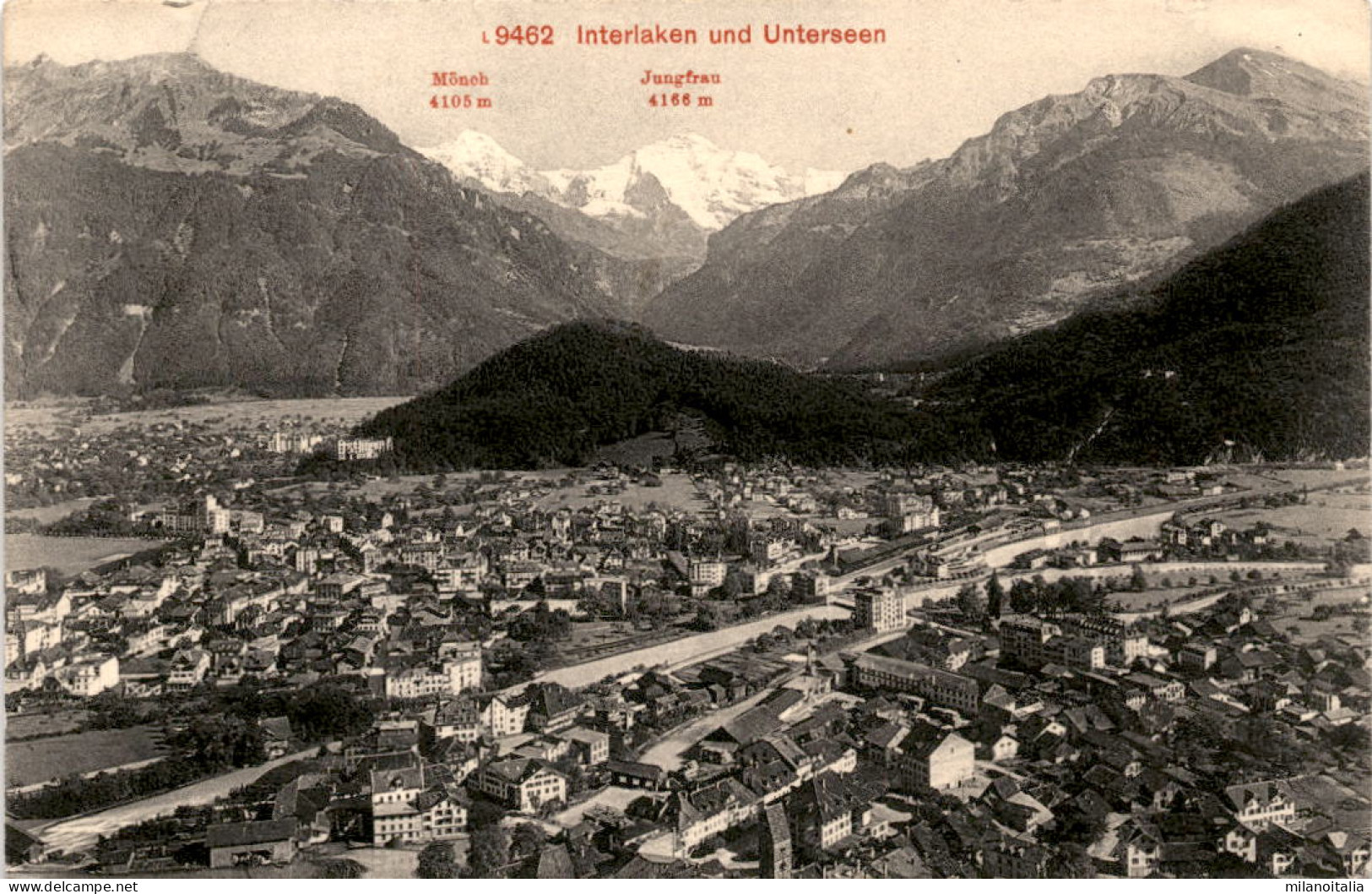 Interlaken Und Unterseen (9462) * 17. 8. 1911 - Unterseen