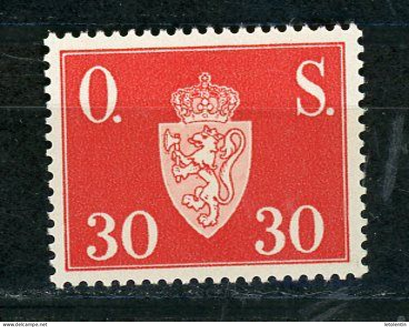 NORVEGE : TIMBRE DE SERVICE - Yvert N° 63 ** - Oficiales