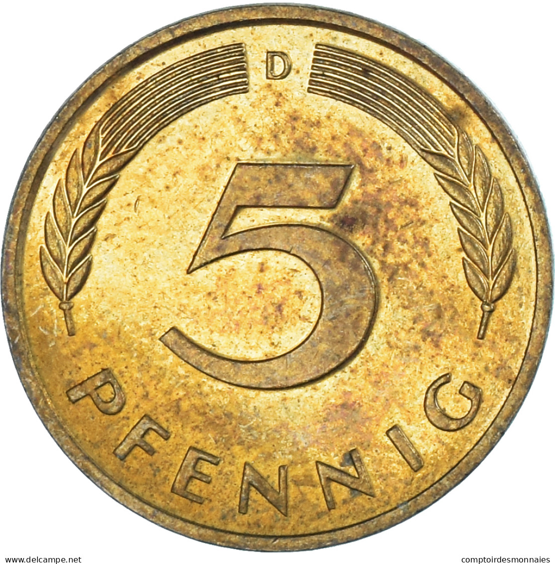 Monnaie, Allemagne, 5 Pfennig, 1990 - 5 Pfennig