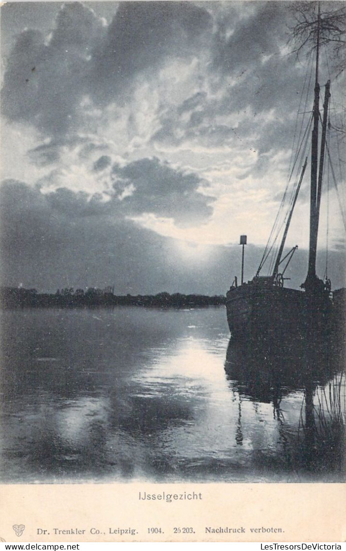 PAYS BAS - IJsselgezicht - Bateau - Ombre - Carte Postale Ancienne - Autres & Non Classés