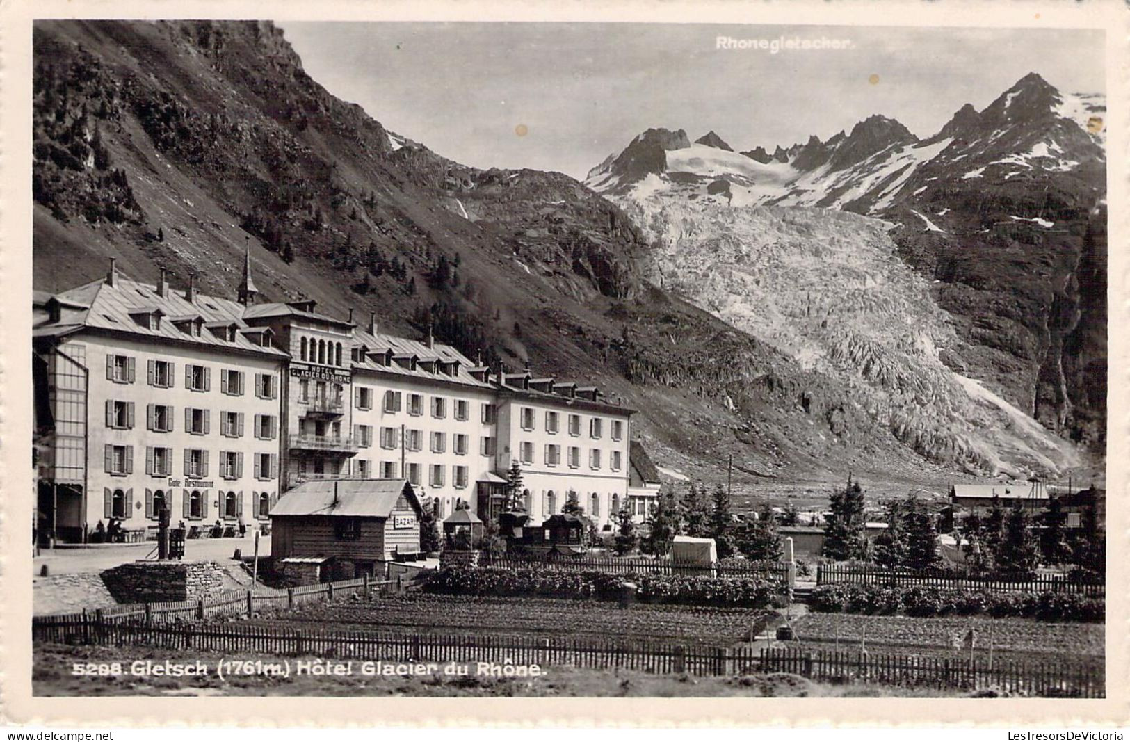 SUISSE - GLETSCH - Hôtel Glacier Du Rhône - Carte Postale Ancienne - Autres & Non Classés