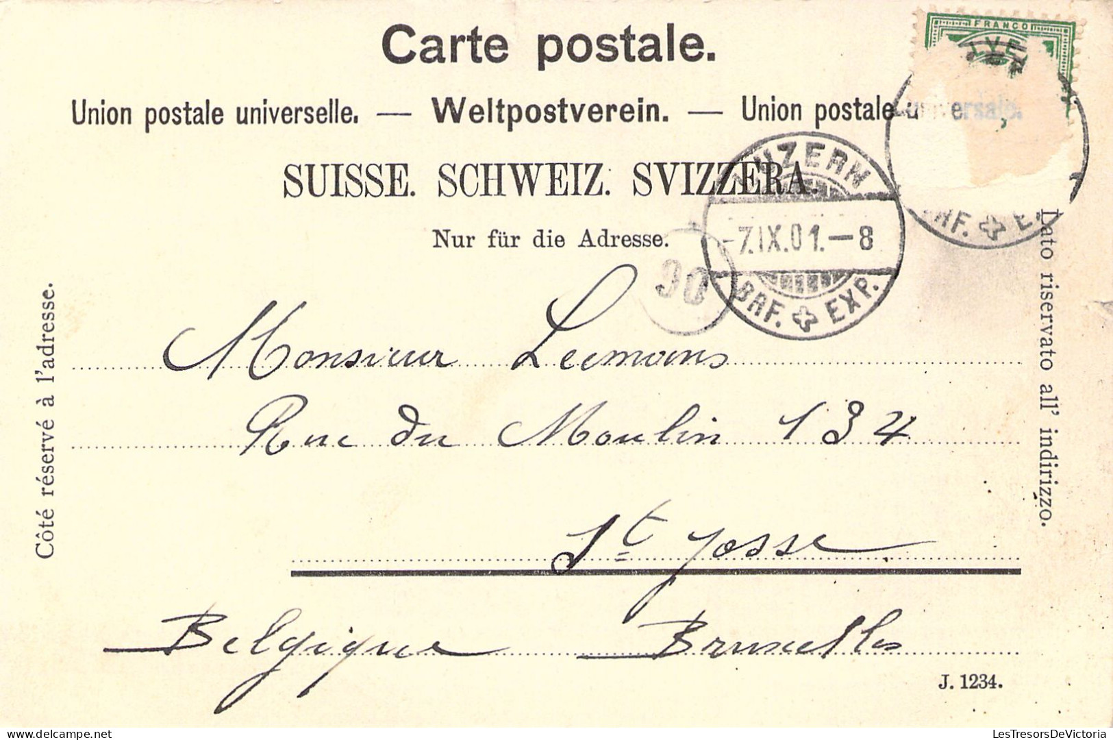 SUISSE - Panorama Luzern Mit Pilatus - Carte Postale Ancienne - Luzern