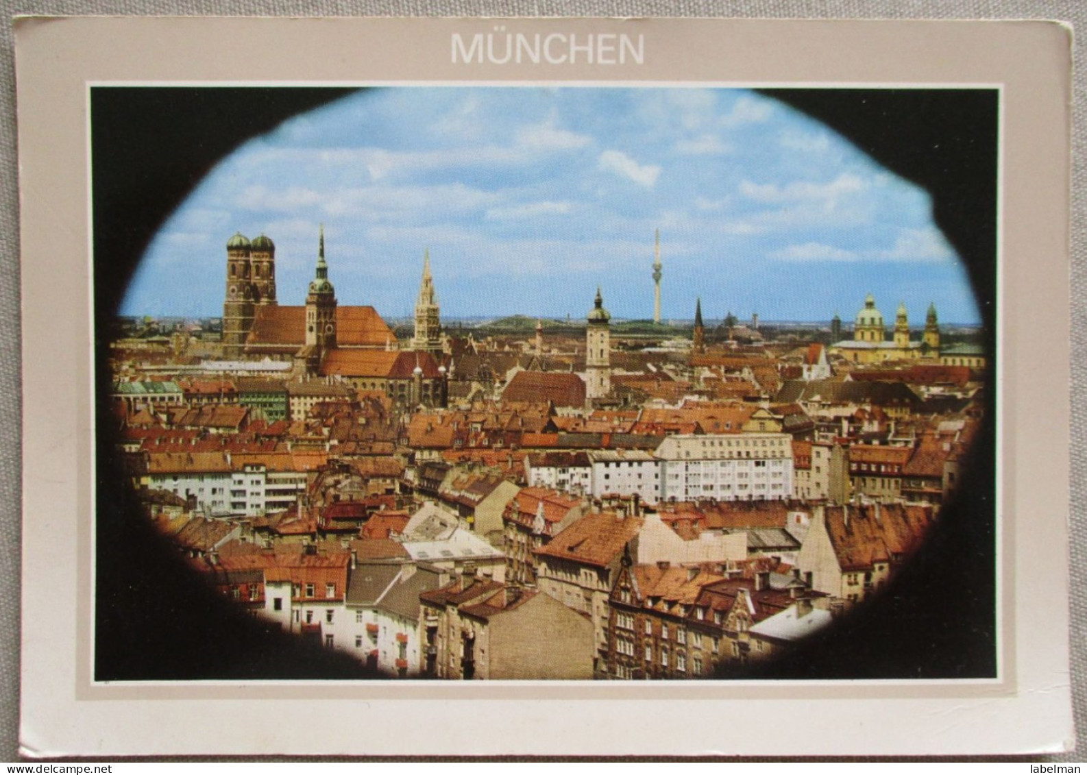 GERMANY DEUTSCHLAND MUNICH MÜNCHEN FRAUENKIRCHE RATHAUS POSTKARTE POSTCARD ANSICHTSKARTE CARTE POSTALE CARD PC CP AK - Langen