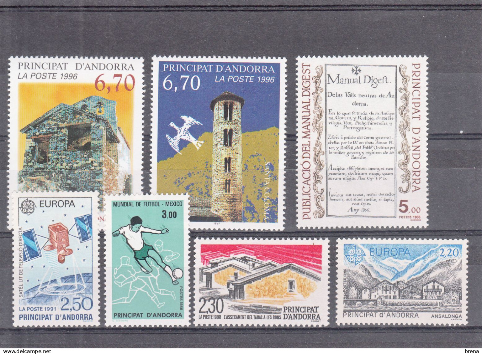 ANDORRE LOT DE TIMBRES NEUFS XX  30% VALEUR FACIALE POUR STOCK OU AFFRANCHISSEMENT ( Francs) - Verzamelingen