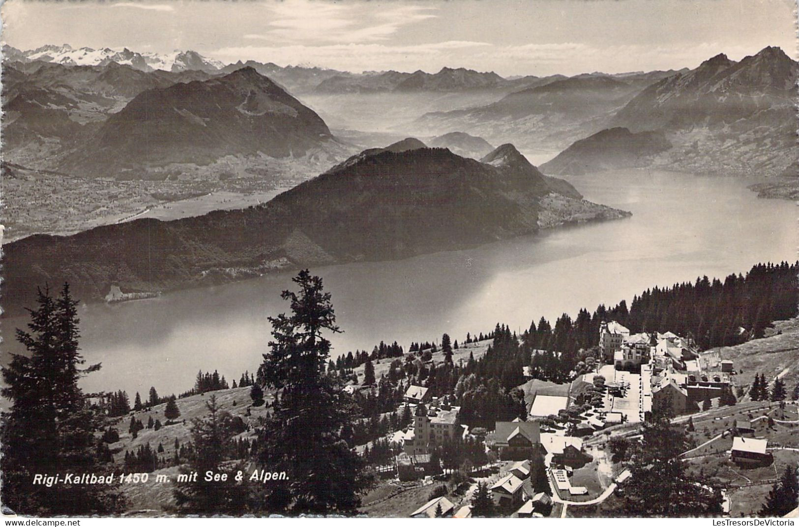 SUISSE - Rigi - Kaltbad Mit See Et Alpen - Carte Postale Ancienne - Sonstige & Ohne Zuordnung