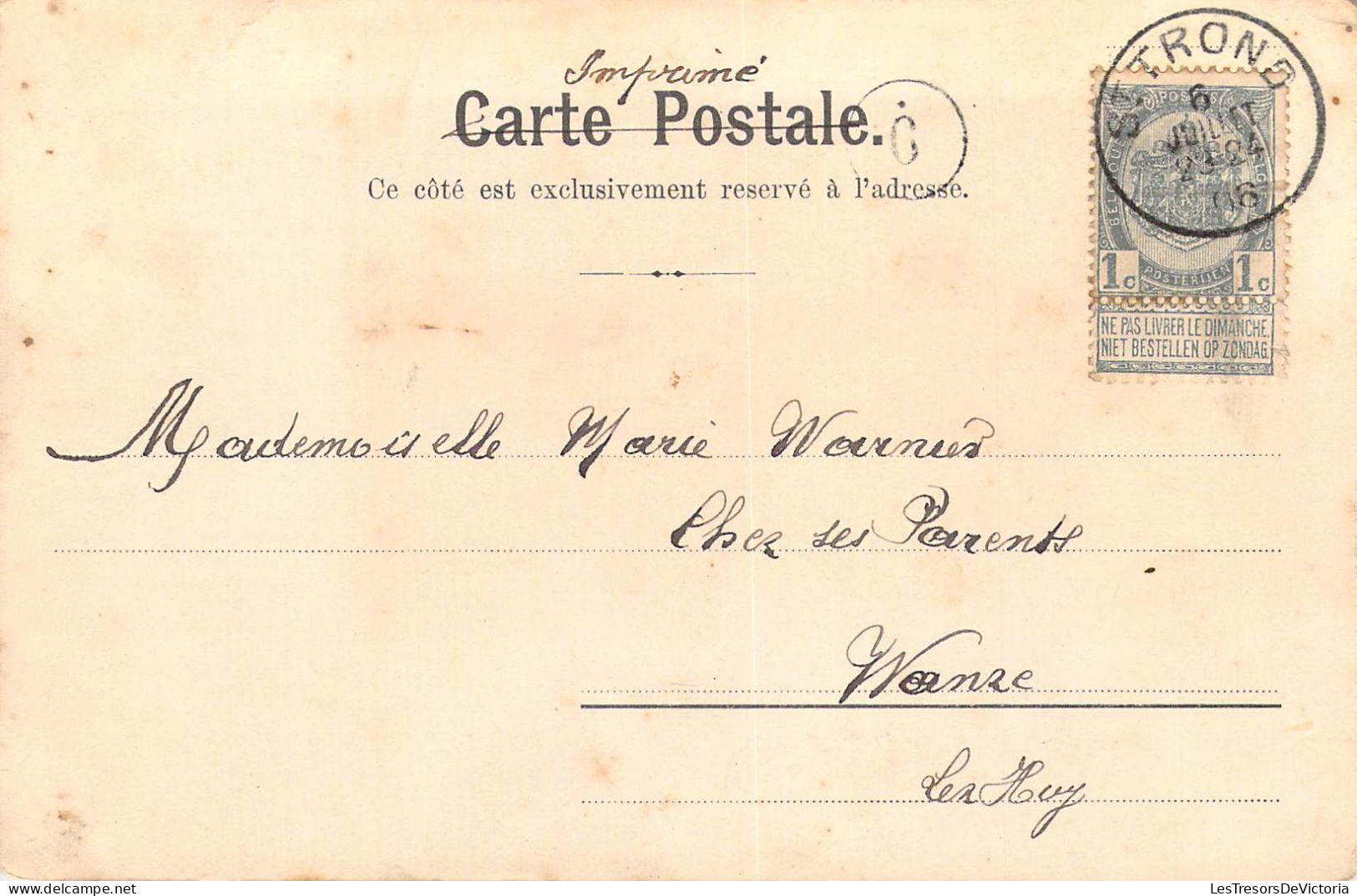 METIERS - Le Messager Américain - Carte Postale Ancienne - Autres & Non Classés