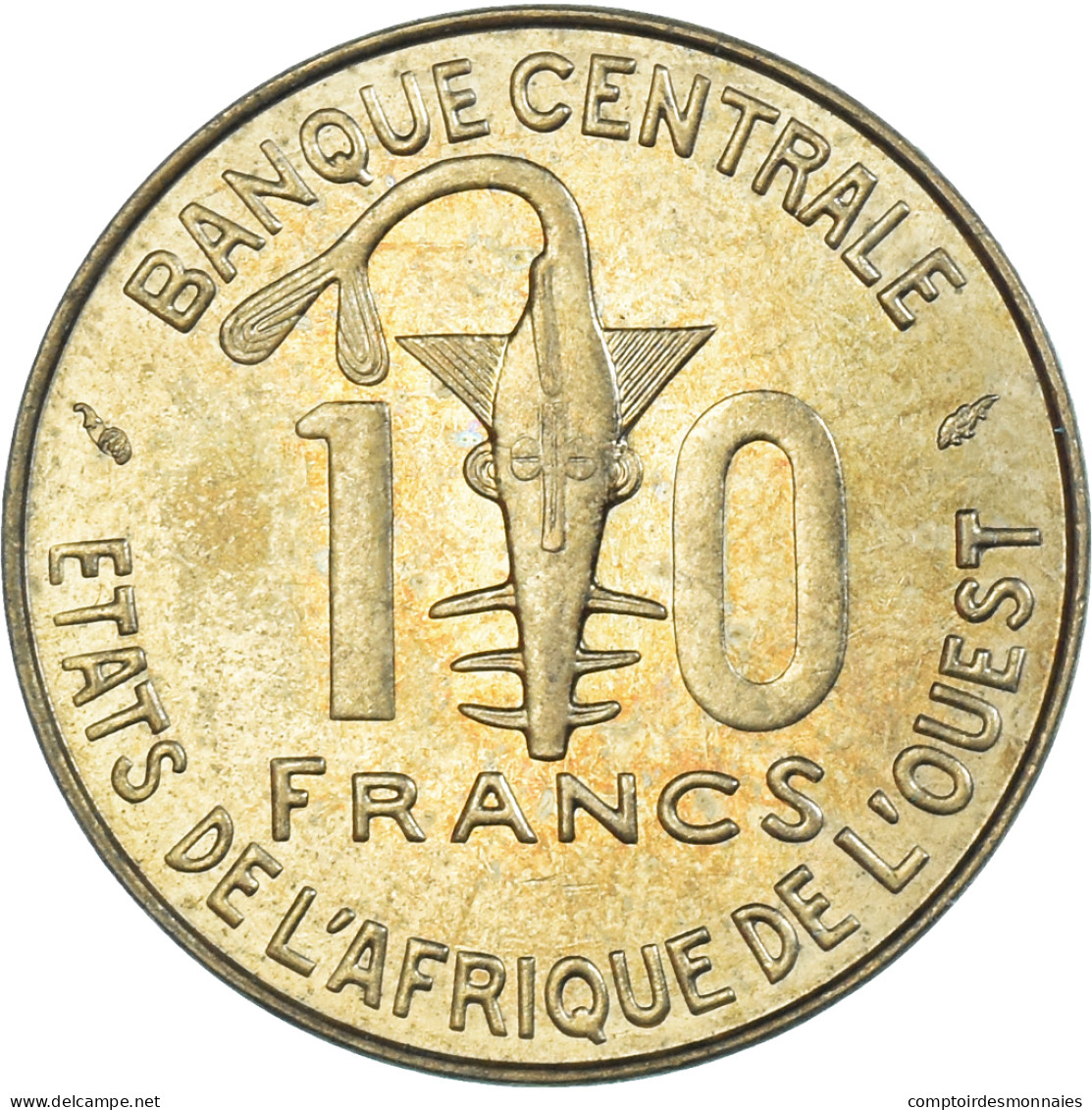 Monnaie, Communauté économique Des États De L'Afrique De L'Ouest, 10 Francs - Ivory Coast