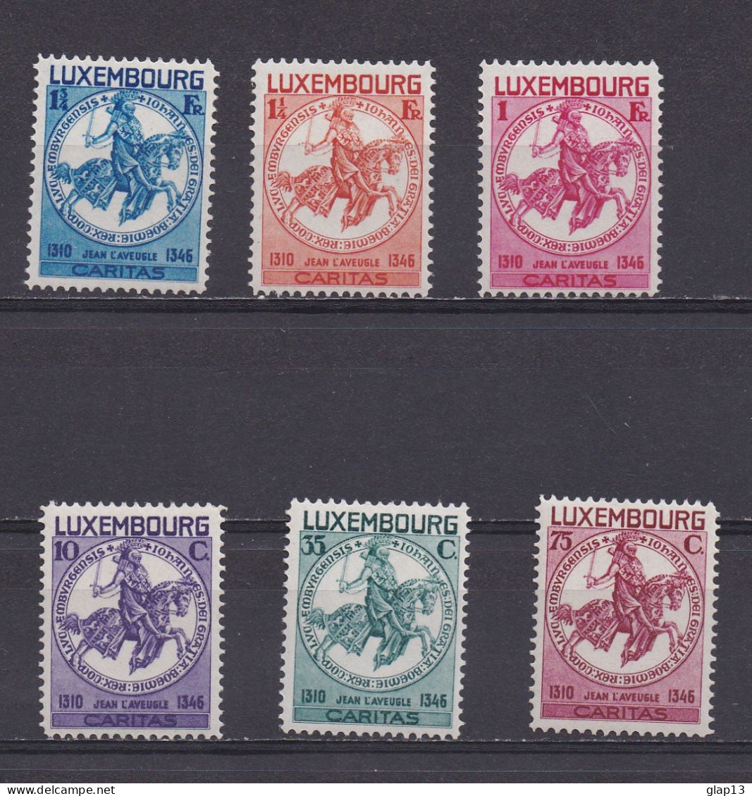 LUXEMBOURG 1934 TIMBRE N°252/57 NEUF AVEC CHARNIERE OEUVRES SOCIALES - Andere & Zonder Classificatie