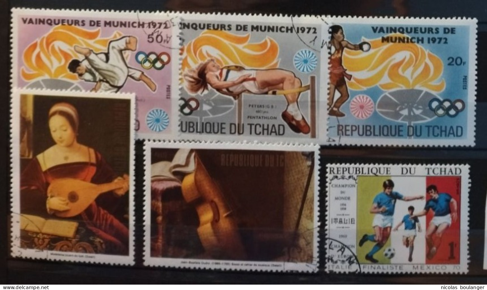 République Du Tchad 1970-80 / 6 Timbres Poste / Used - Tchad (1960-...)