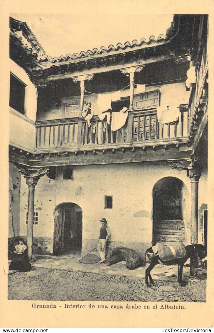 COLOMBIE - GRANADA - Interior De Una Casa Arabe En El Albaicin - Carte Postale Ancienne - Kolumbien