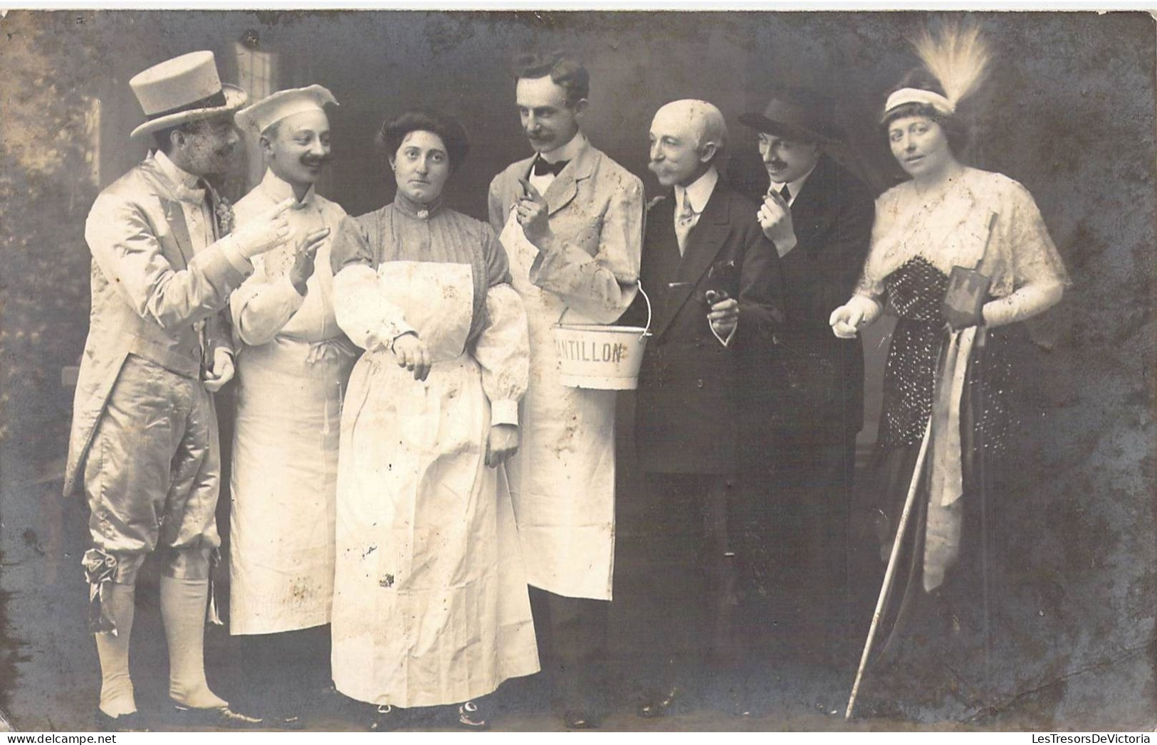 THEATRE - Troupe De Théatre En Costume - Carte Postale Ancienne - Theater