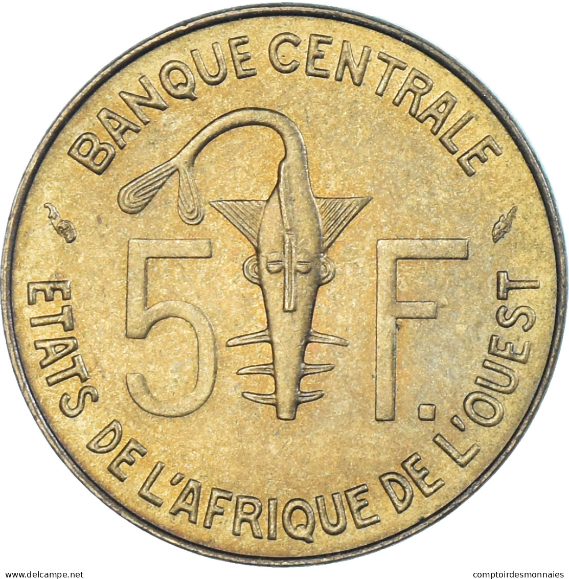 Monnaie, Communauté économique Des États De L'Afrique De L'Ouest, 5 Francs - Costa De Marfil