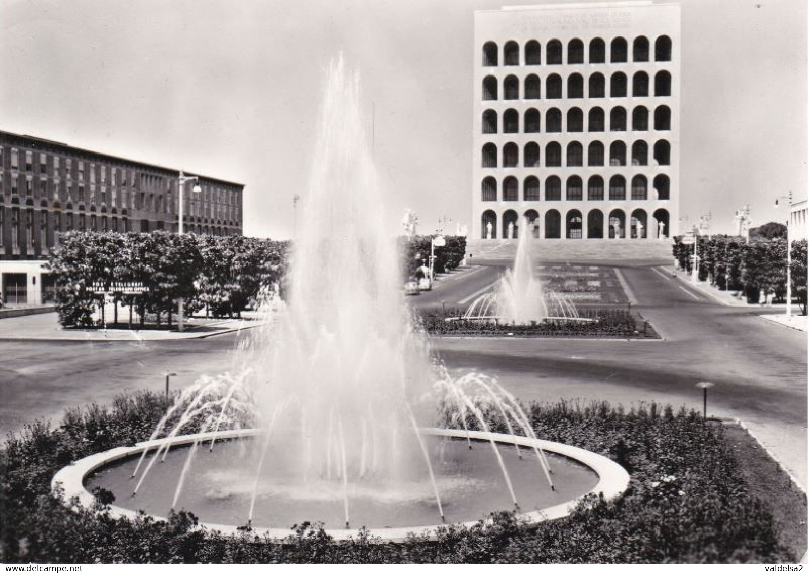 ROMA EUR - PALAZZO DEI CONGRESSI E FONTANE DELL'EUR - 1961 - Mostre, Esposizioni