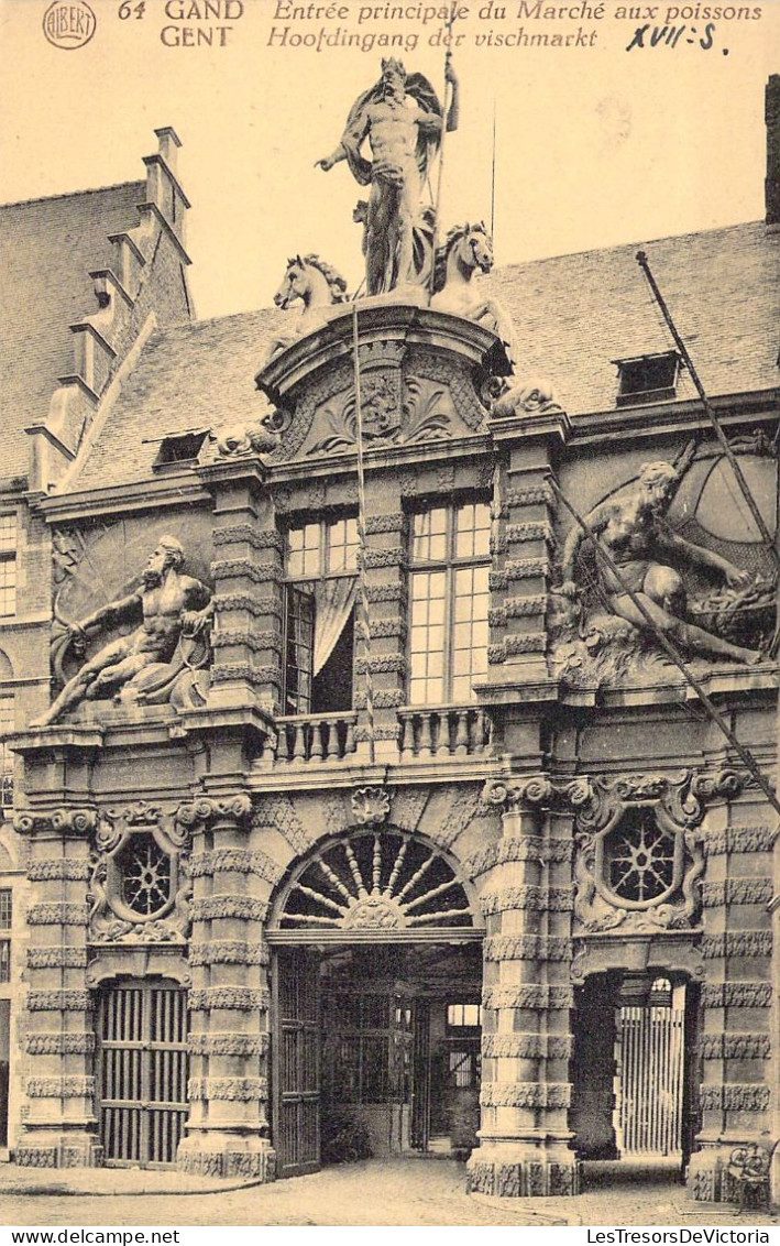 BELGIQUE - GAND - Entrée Principale Du Marché Aux Poissons - Carte Postale Ancienne - Gent