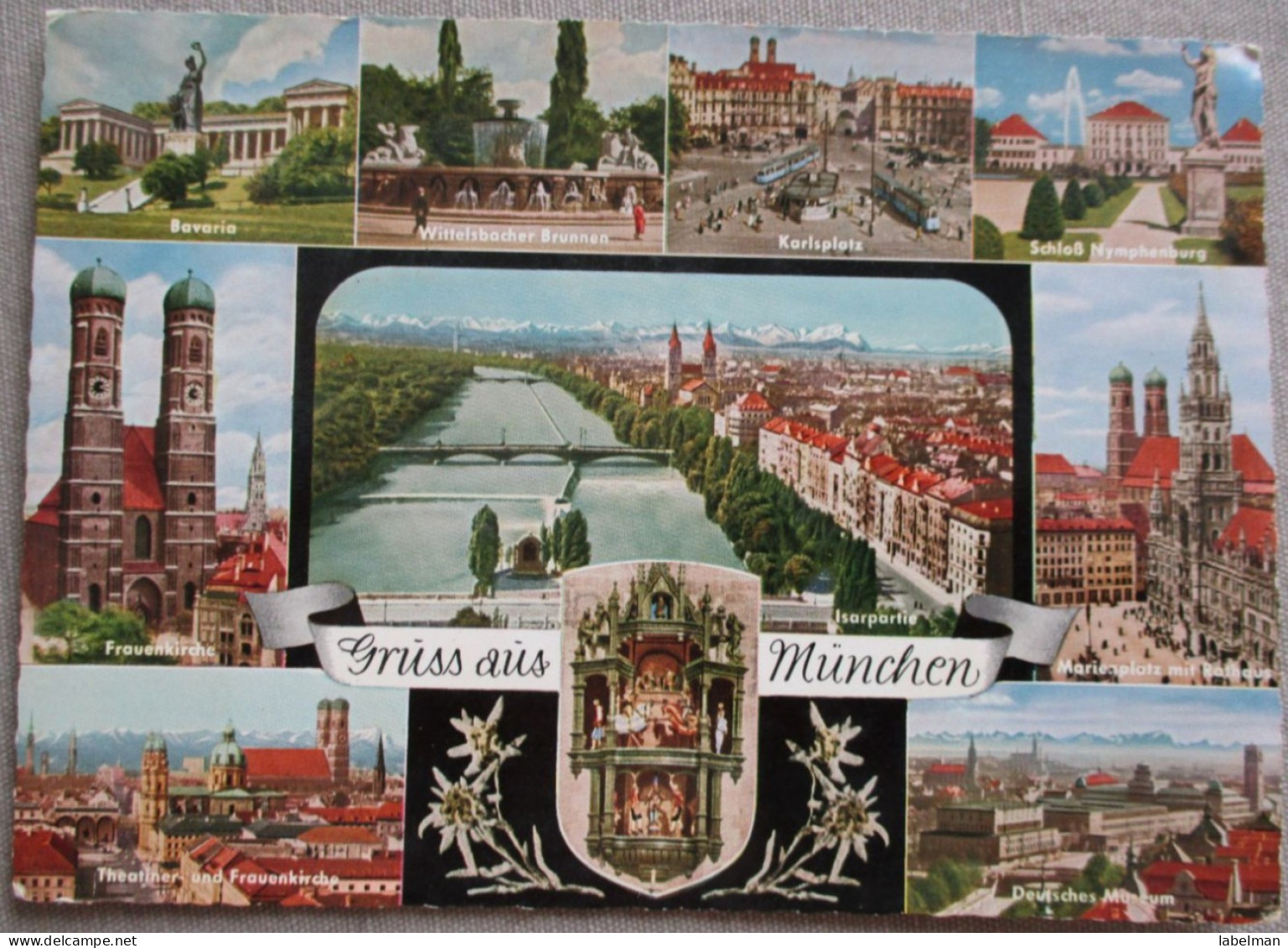 GERMANY DEUTSCHLAND MUNICH MÜNCHEN MULTI VIEW KARTE POSTKARTE POSTCARD ANSICHTSKARTE CARTE POSTALE CARD PC AK CP - Langen