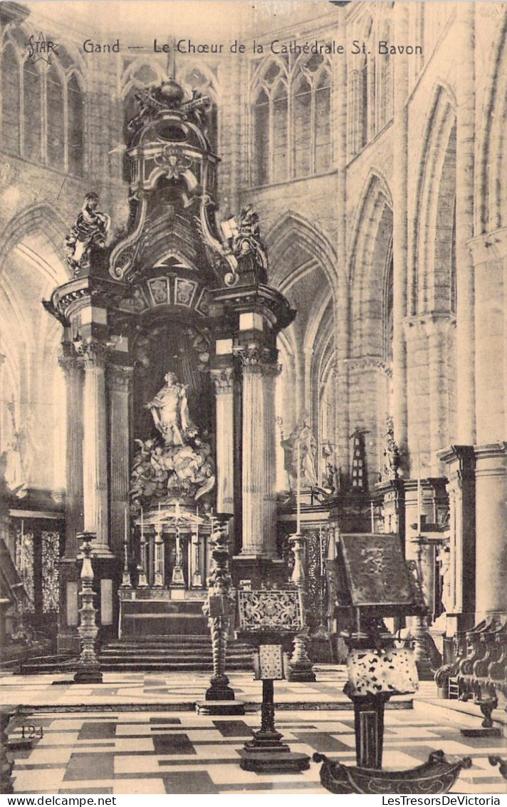 BELGIQUE - GAND - Le Choeur De La Cathédrale St Bavon - Carte Postale Ancienne - Gent
