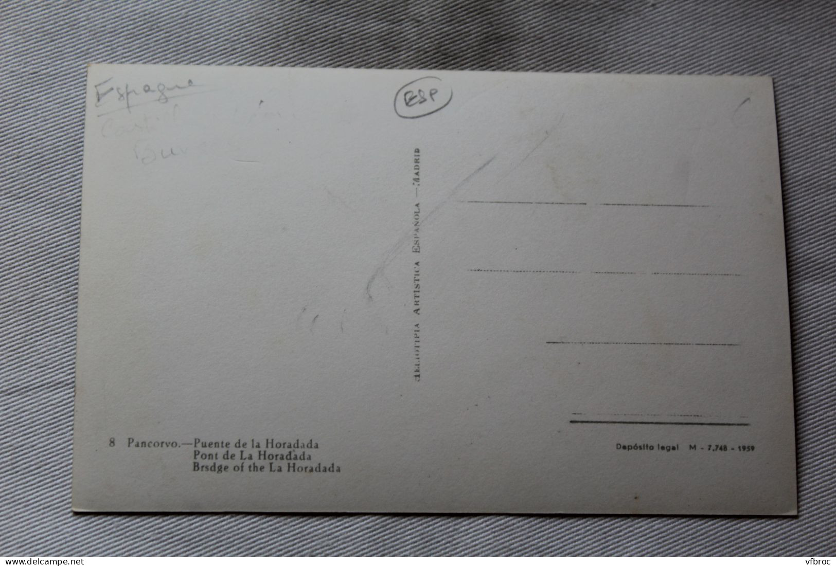 Cpsm, Pancorvo, Puente De La Horadada, Espagne - Otros & Sin Clasificación