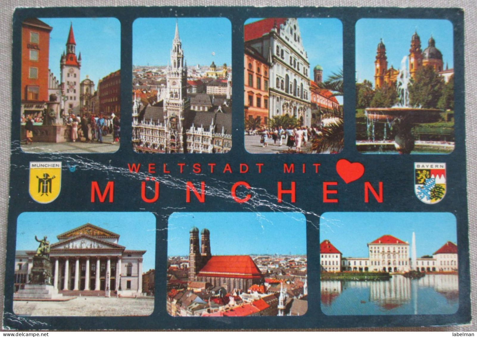 GERMANY DEUTSCHLAND MUNICH MÜNCHEN MULTI VIEW KARTE POSTKARTE POSTCARD ANSICHTSKARTE CARTE POSTALE CARD PC AK CP - Langen