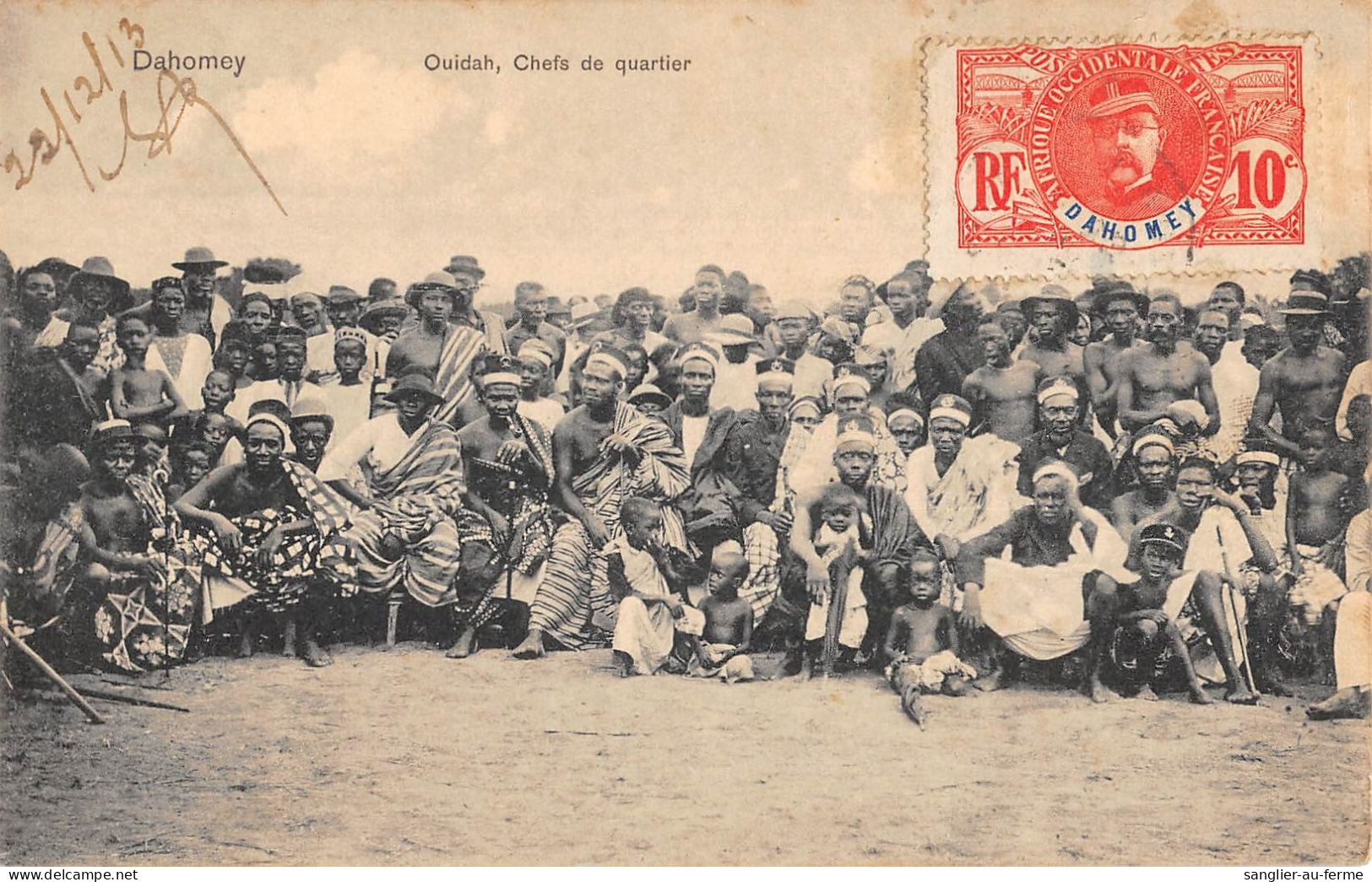 CPA AFRIQUE DAHOMEY OUIDAH CHEFS DE QUARTIER - Dahomey