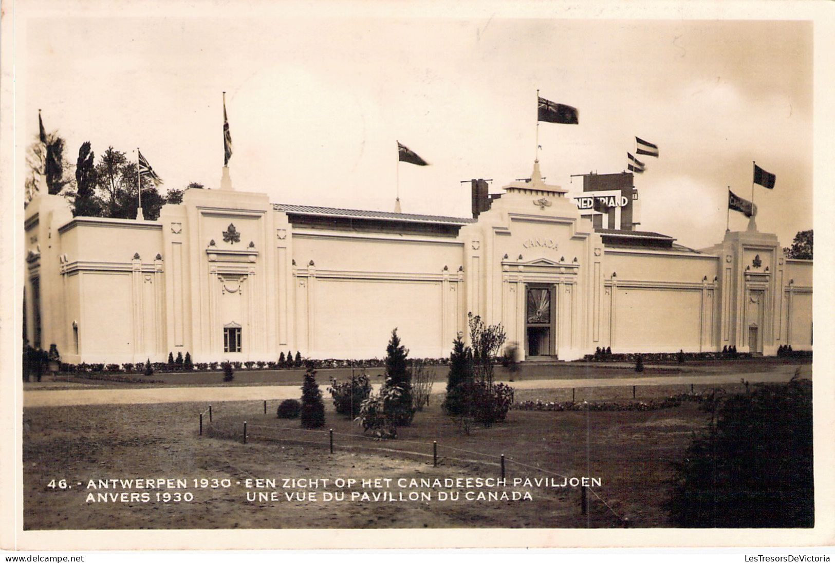 BELGIQUE - ANVERS 1930 - Une Vue Du Pavillon Du Canada - Carte Postale Ancienne - Antwerpen