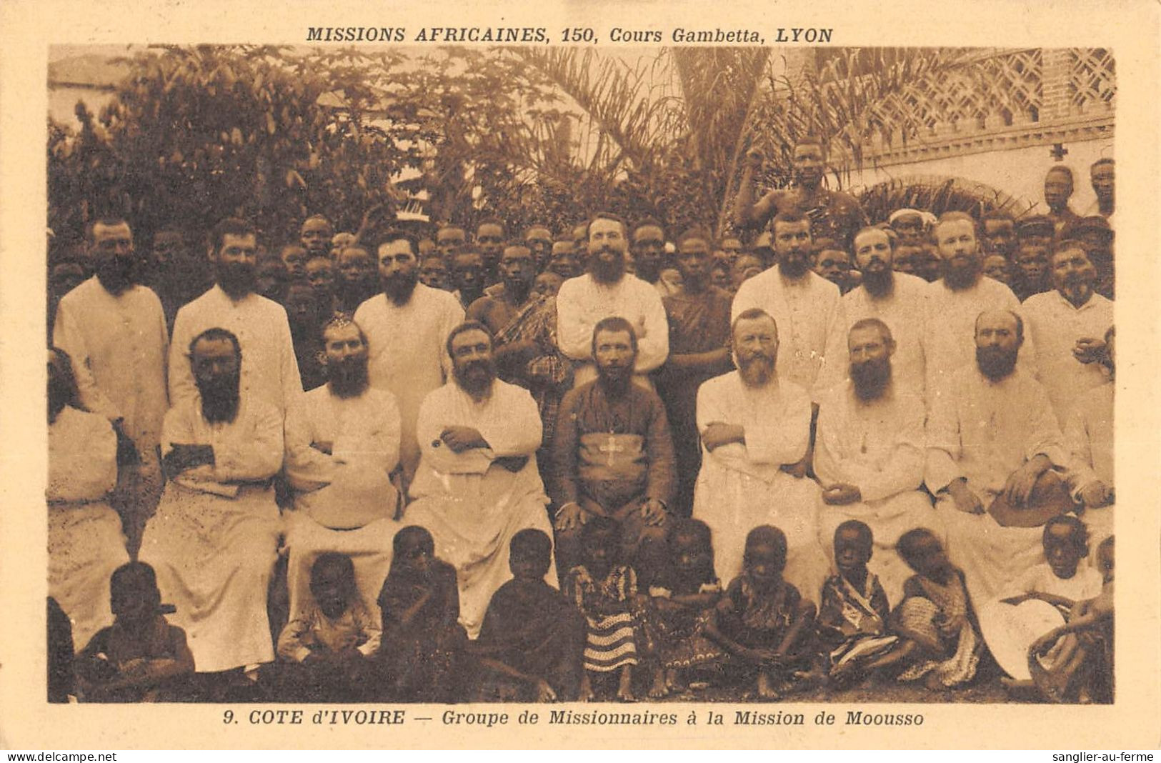 CPA AFRIQUE COTE D'IVOIRE GROUPE DE MISSIONNAIRES A LA MISSION DE MOOUSSO - Ivory Coast