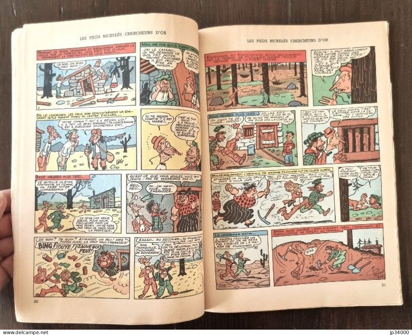 Les Pieds Nickelés Chercheurs D'or N°19 Publié Chez SPE. Edition 1966-Pellos (A) - Pieds Nickelés, Les