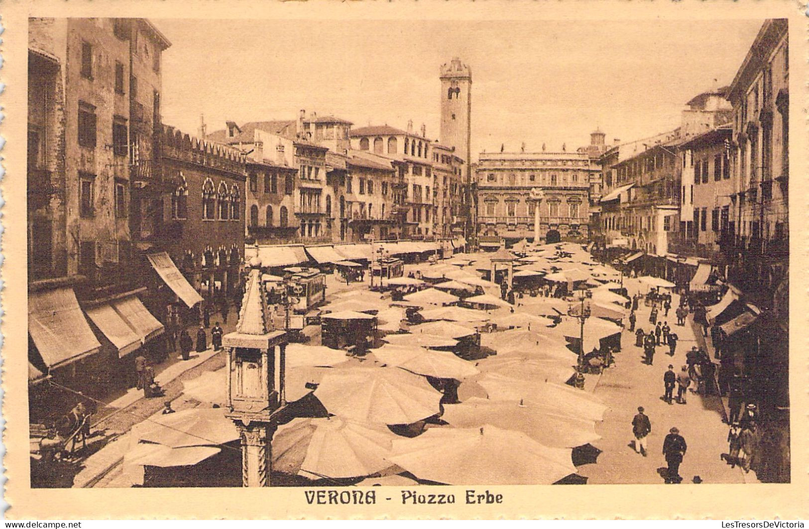 ITALIE - VERONA - Piazza Erbe - Carte Postale Ancienne - Otros & Sin Clasificación