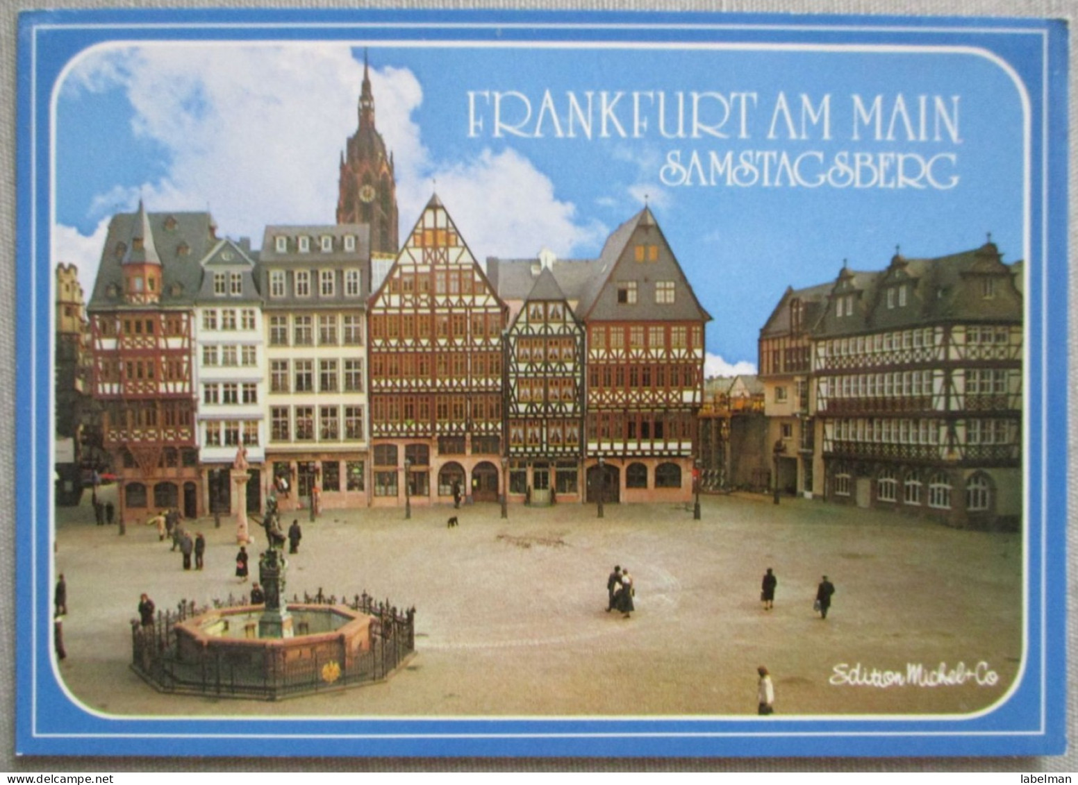 GERMANY DEUTSCHLAND FRANKFURT AM MAIN ROMER PLATZ CARD KARTE POSTKARTE POSTCARD ANSICHTSKARTE CARTE POSTALE PC CP AK - Langen