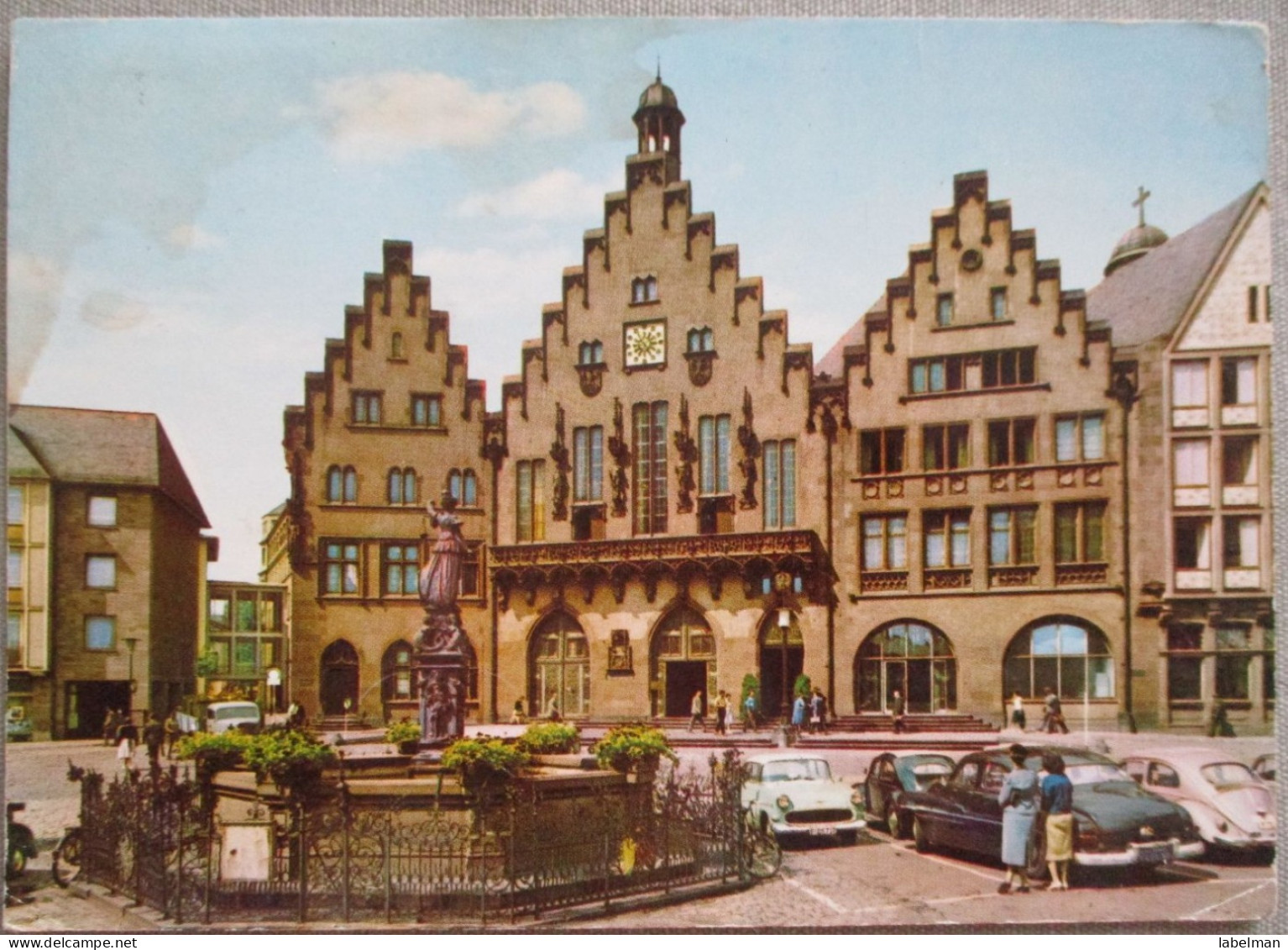 GERMANY DEUTSCHLAND FRANKFURT AM MAIN ROMER PLATZ CARD KARTE POSTKARTE POSTCARD ANSICHTSKARTE CARTE POSTALE PC CP AK - Langen