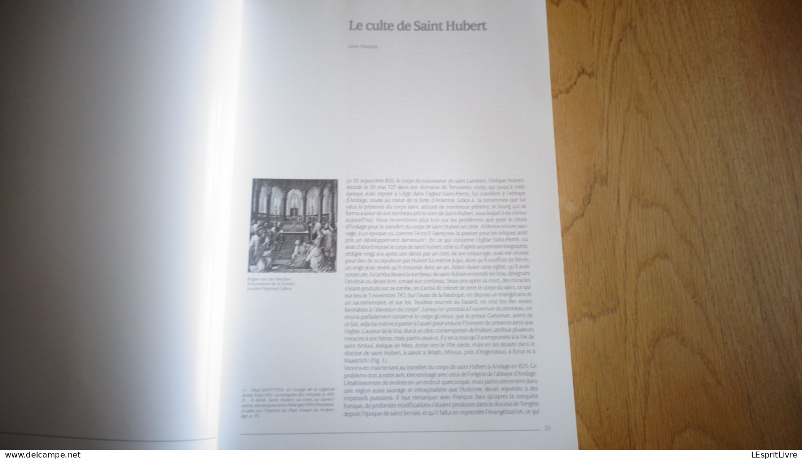 LE CULTE DE SAINT HUBERT EN RHENANIE Tome 6 1995 Régionalisme Histoire Religion Beaux Arts Dévotion