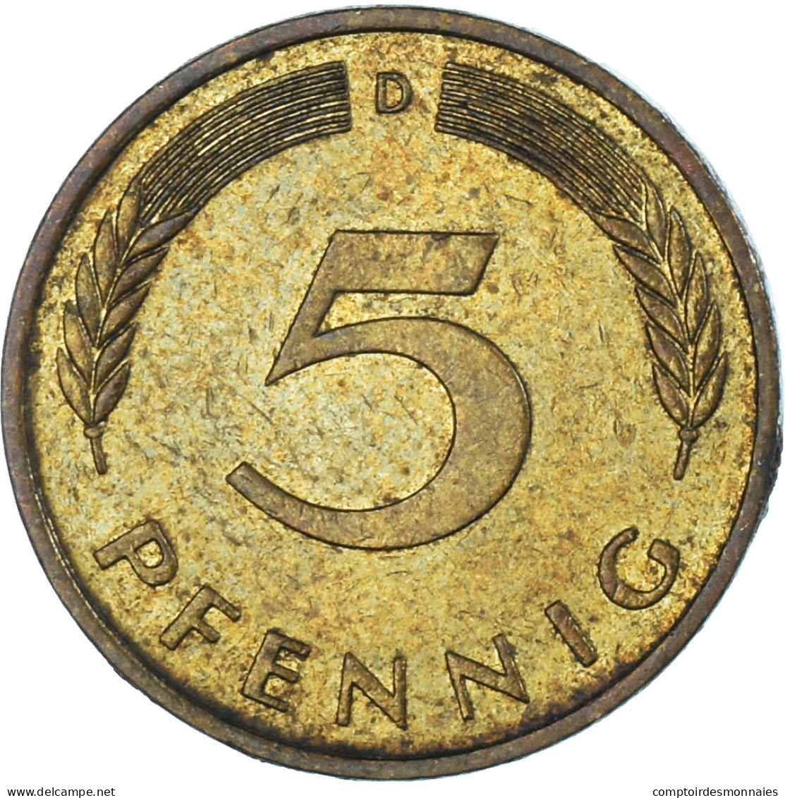 Monnaie, Allemagne, 5 Pfennig, 1991 - 5 Pfennig