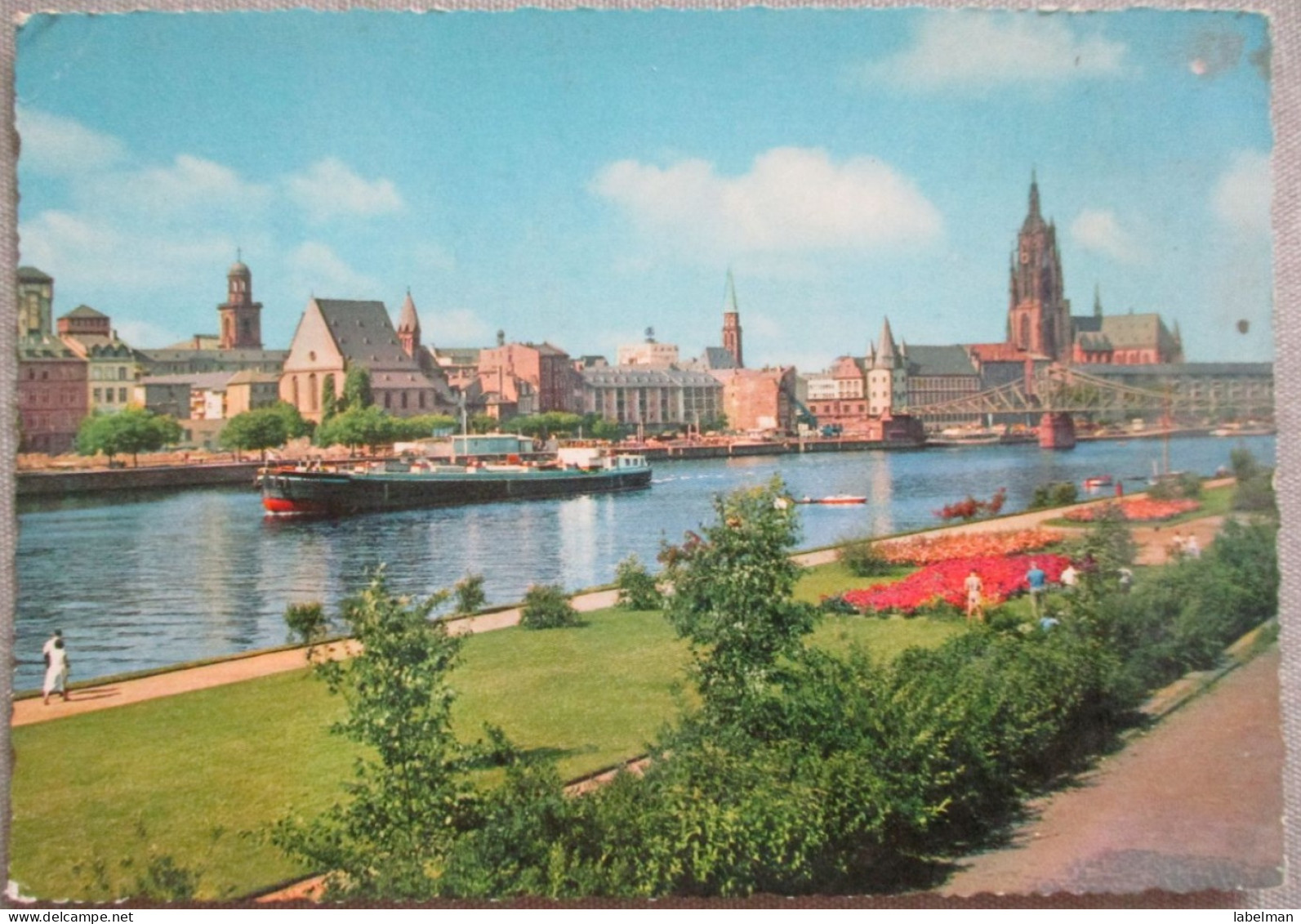 GERMANY DEUTSCHLAND FRANKFURT AM MAIN PANORAMA CARD KARTE POSTKARTE POSTCARD ANSICHTSKARTE CARTE POSTALE PC CP AK - Langen