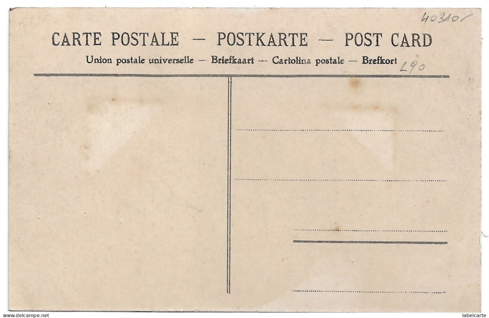 LANDES 40. GABARRET RUE DU FORT ET LA POSTE - Gabarret