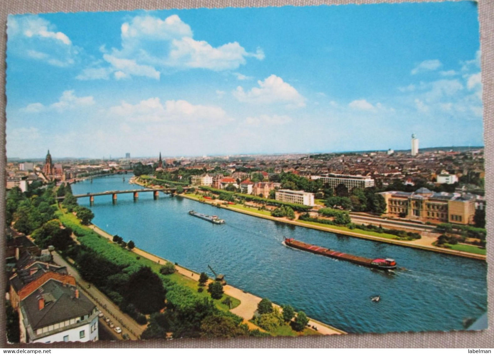 GERMANY DEUTSCHLAND FRANKFURT AM MAIN PANORAMA CARD KARTE POSTKARTE POSTCARD ANSICHTSKARTE CARTE POSTALE PC CP AK - Langen