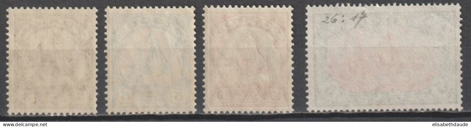 TOGO (COLONIE ALLEMANDE) - 1909 - SERIE COMPLETE YVERT N° 19A/22 ** MNH - 22 EST SANS GOMME (*) - COTE = 50 EUR. - Unused Stamps