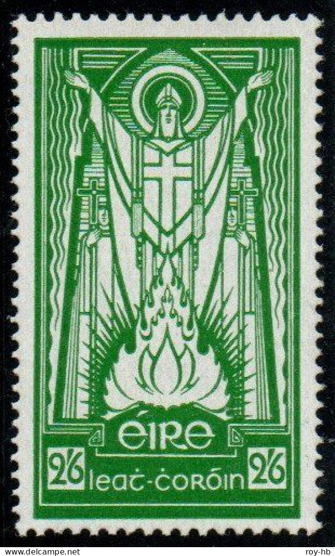 1937 St. Patrick 2/6 With "Se" Wmk. Inverted, Superb Never-hinged With Clear Certificate - Neufs