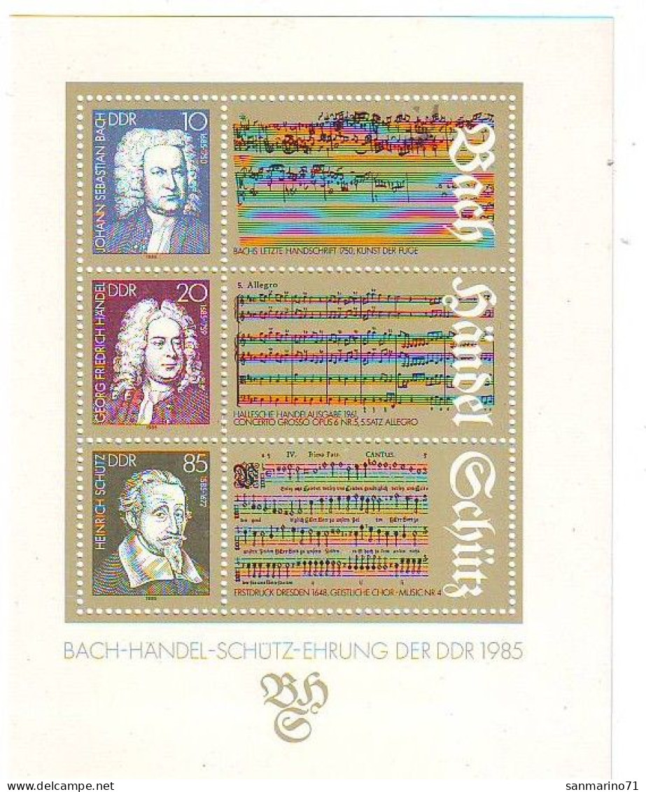 GERMANY DDR Block 81,unused - Musique