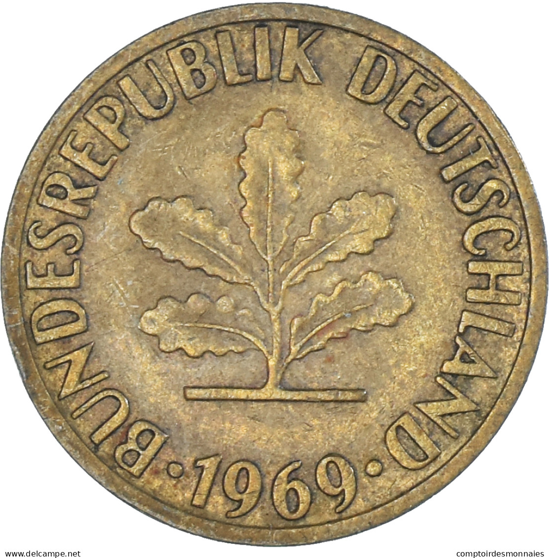 Monnaie, Allemagne, 5 Pfennig, 1969 - 5 Pfennig