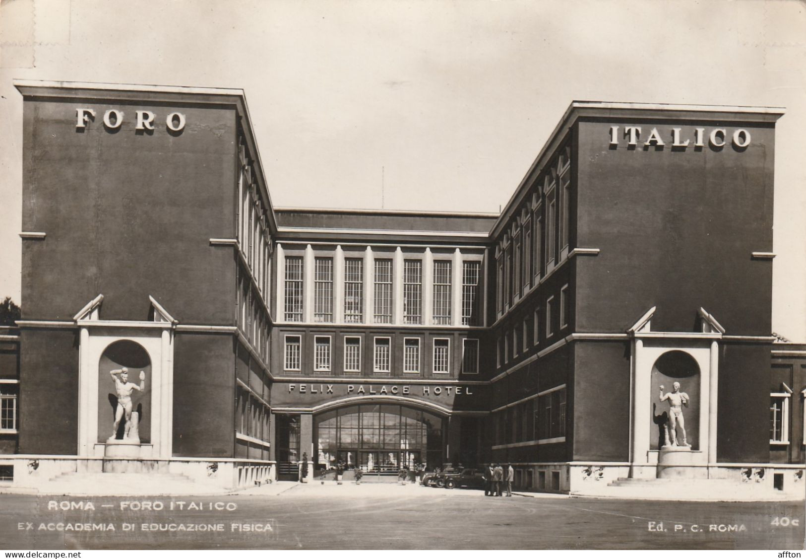 Rome Felix Palace Hotel Italy Old Postcard - Cafes, Hotels & Restaurants